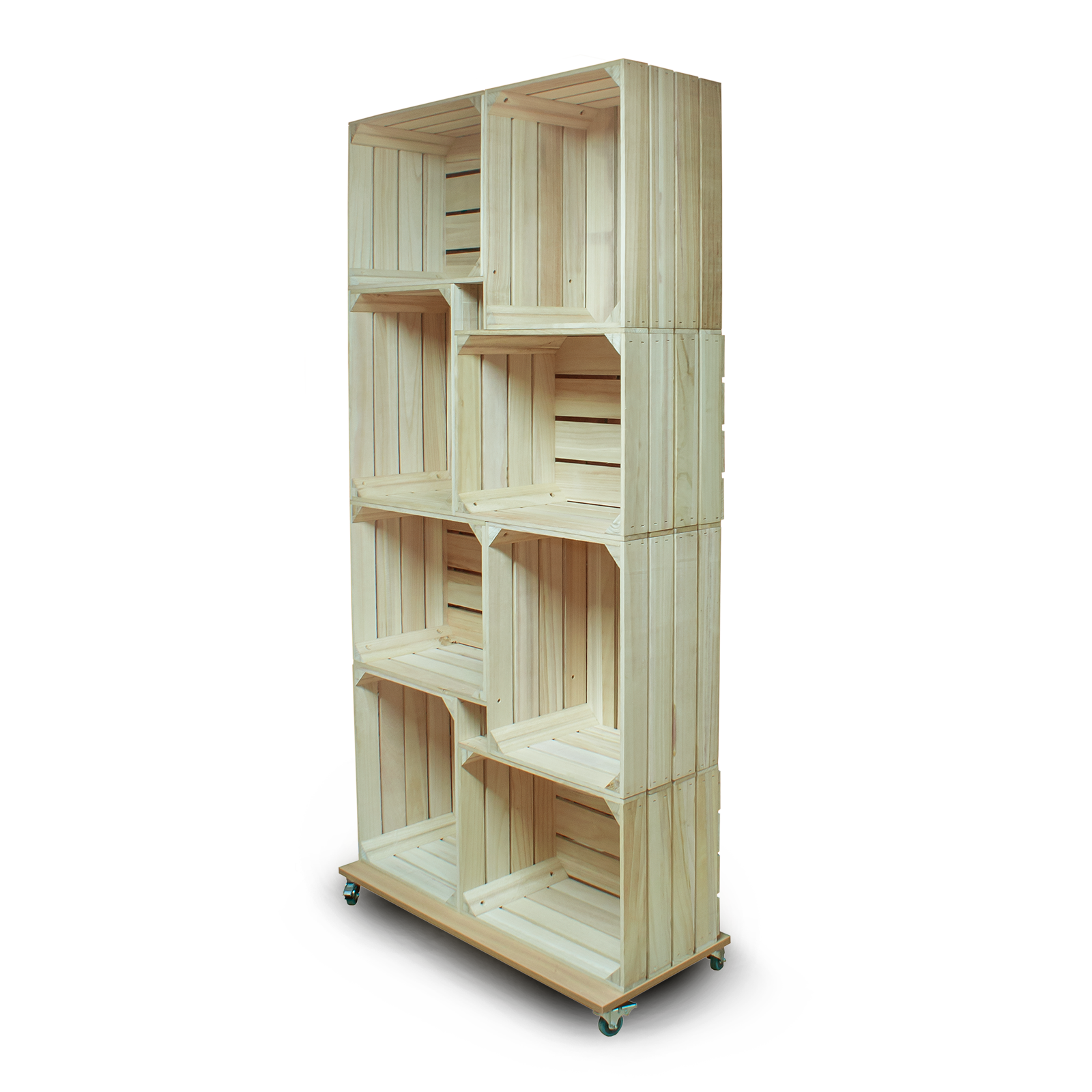 Crate Store - 8 Crate Shelving Display with Optional Base (CRATE/2)