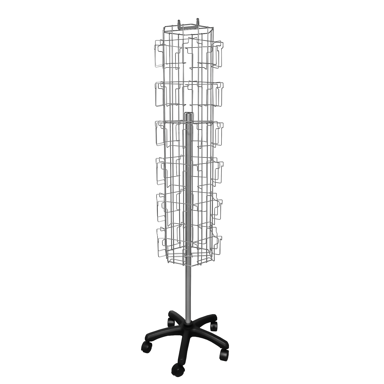 Card Stand Premium 24 Acrylic Pocket Rotating Greeting Card Stand (DS45/24)