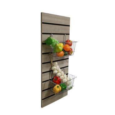 Slim Slatwall Panel Wall Mounted for Shop Storage and Display 1000mm x 400mm - 5 Finishes (D17)