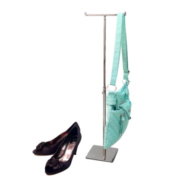 Handbag Display - 2 Arm - Stainless Steel Garment Fashion Accessory Stand (G901)