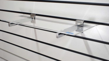 Acrylic Flat Shelf - Clear Finish - 600mm Wide - 3 Depths  (J60/J61/J62) 
