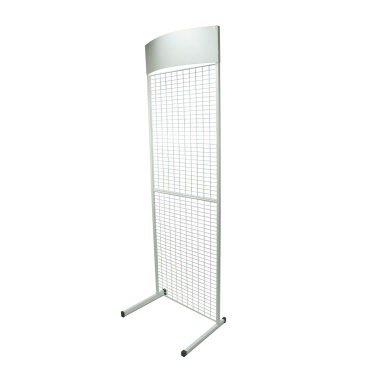 Mesh Panel General Purpose Stand with Bowed Header in White (K26W) 
