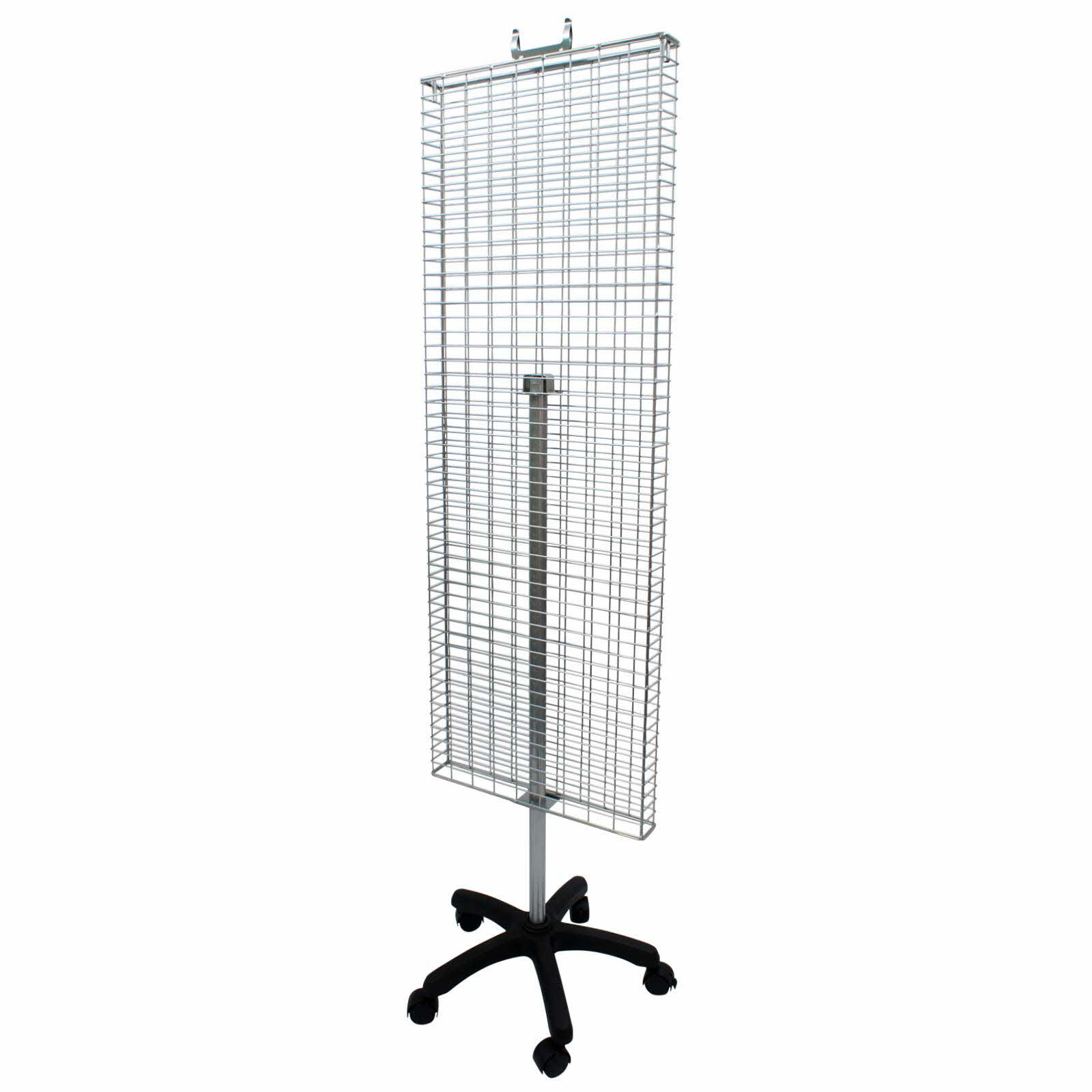 Mesh Panel Rotary Flat Display - Double Sided 360mm - Shop Floor Stand in 2 Colours (K89)