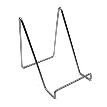 Metal Stand Easel - 7.5 inch for Books/Plates/Frames in Silver (K96)