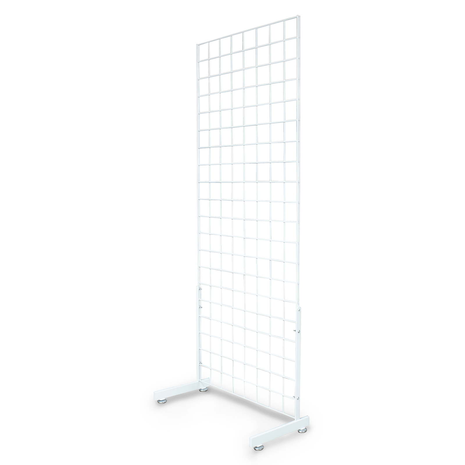 Grid Panel 1 Way Floor Standing White Display Retail Shop Fittings