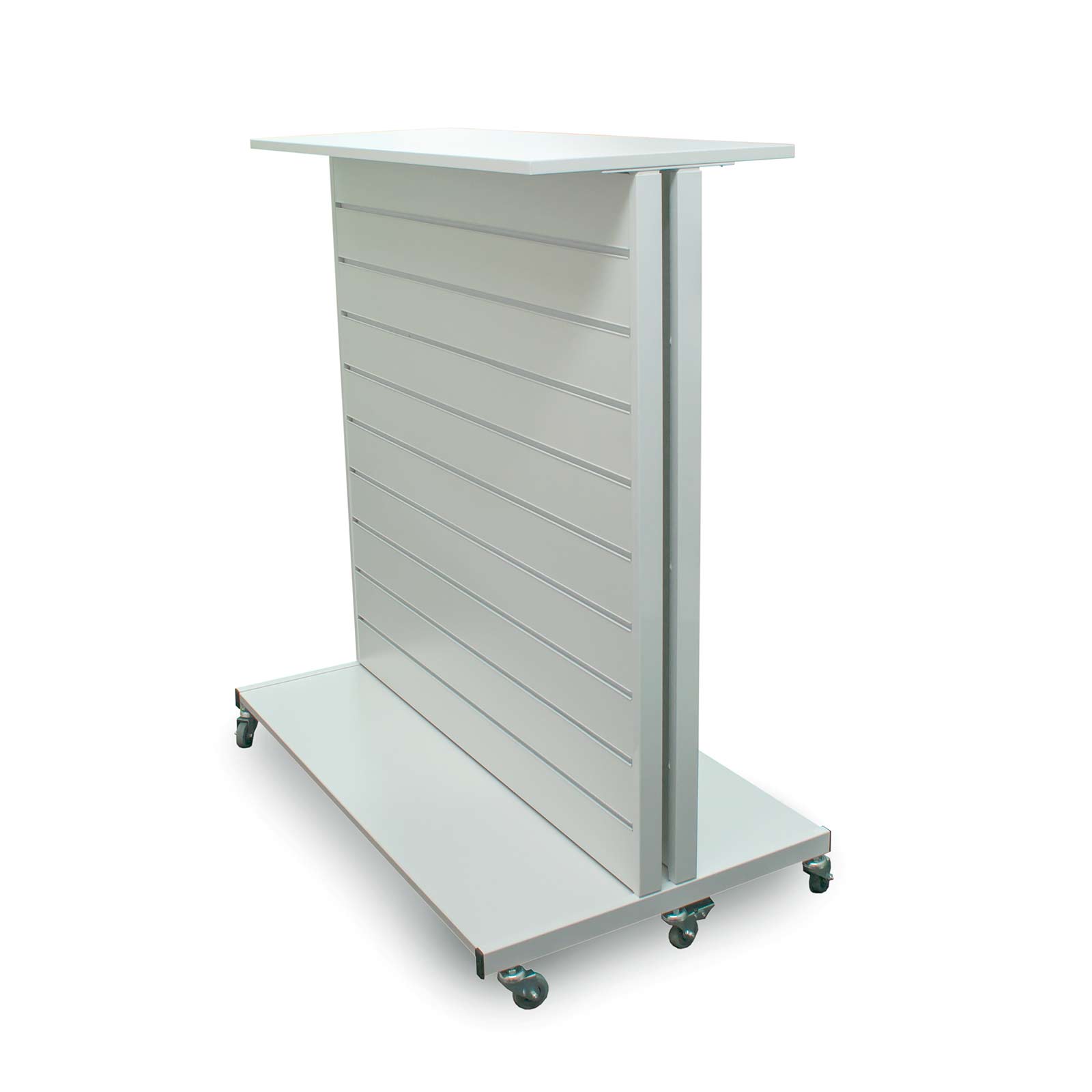 Slatwall Gondola MidAisle Shop Display 1000mm Wide in 5 Colours