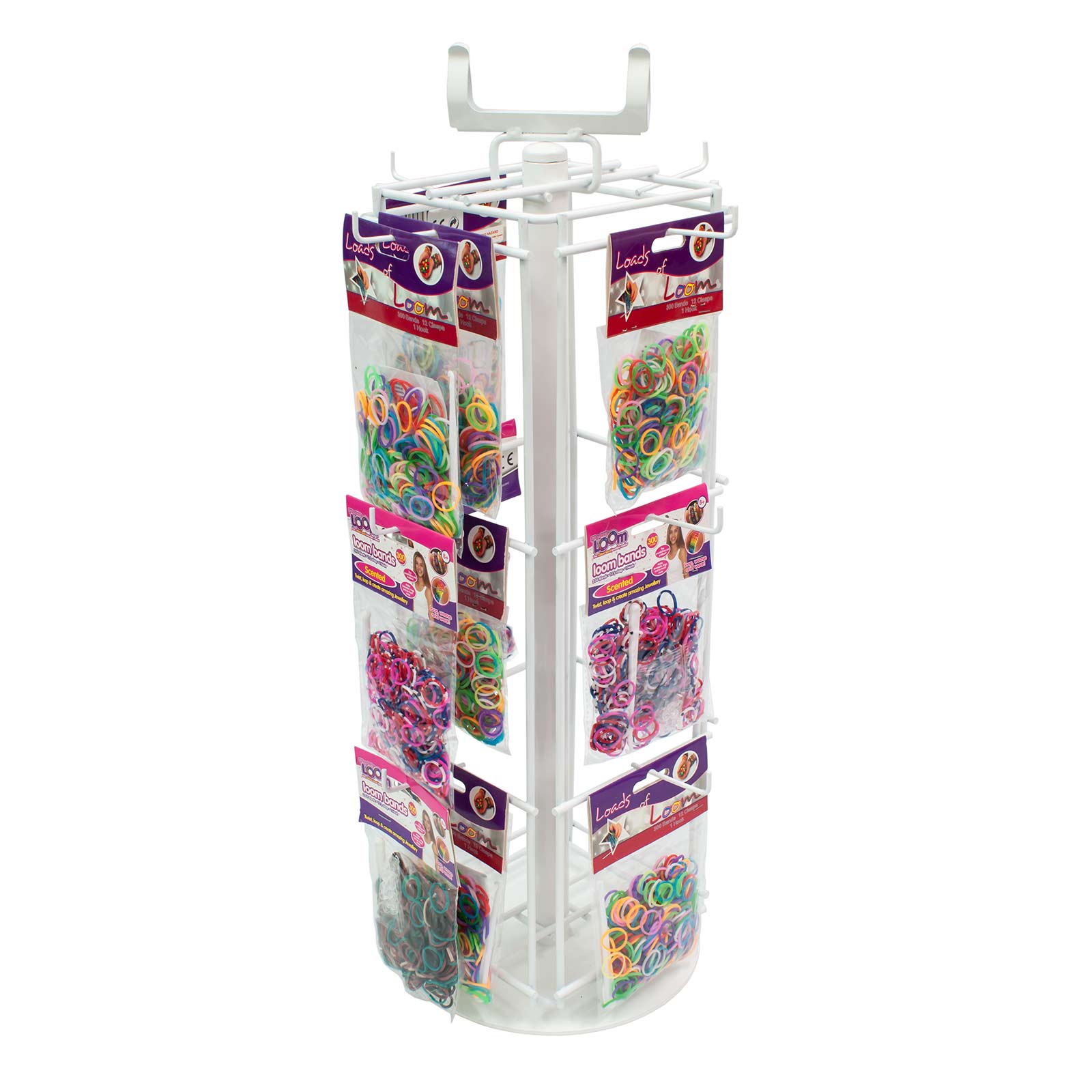 Rotary Hook Counter Stand 12 Hook Shop Display Stand for Keyrings