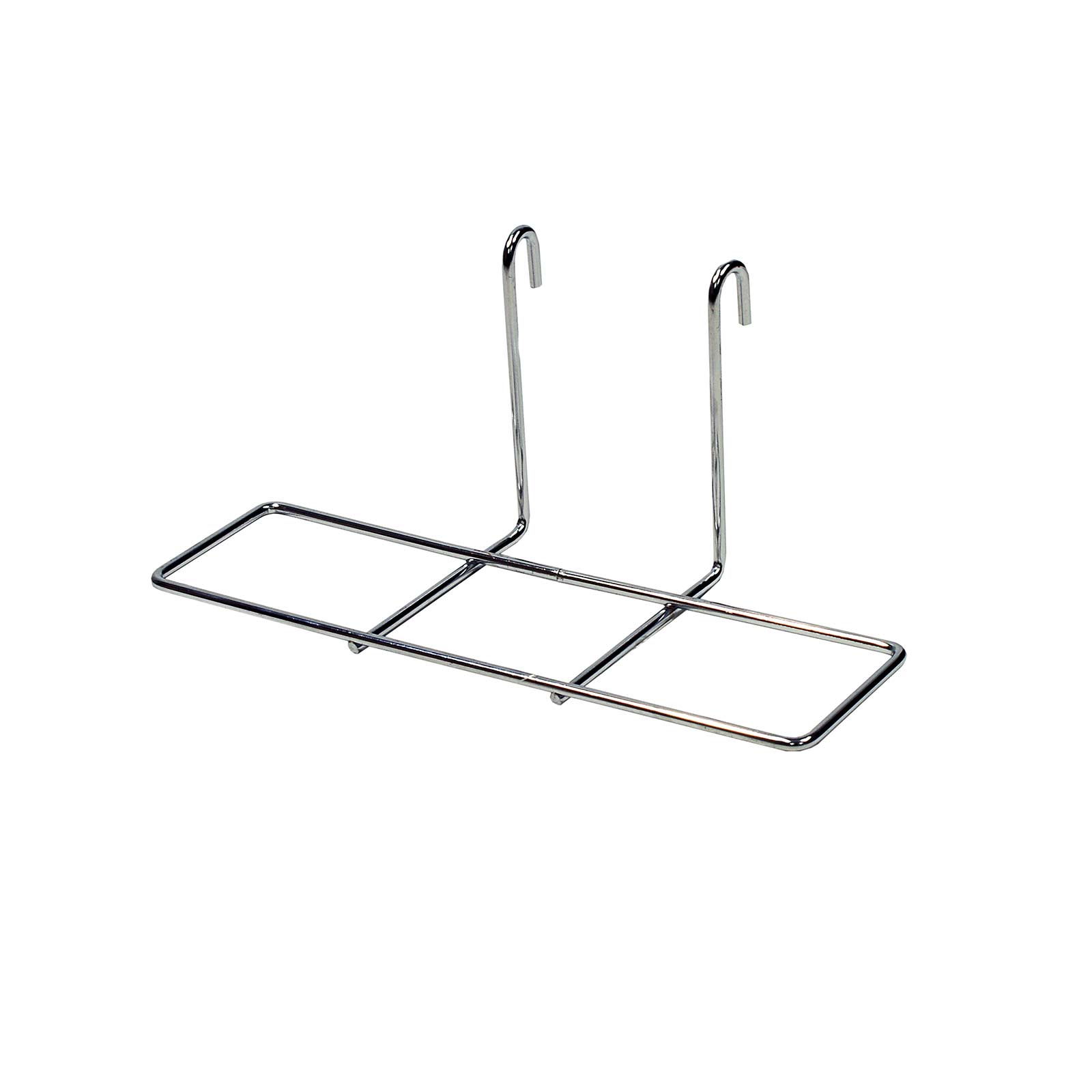 Grid Shoe Shelf to fit Gridwall 225mm Wide in Chrome (K59)