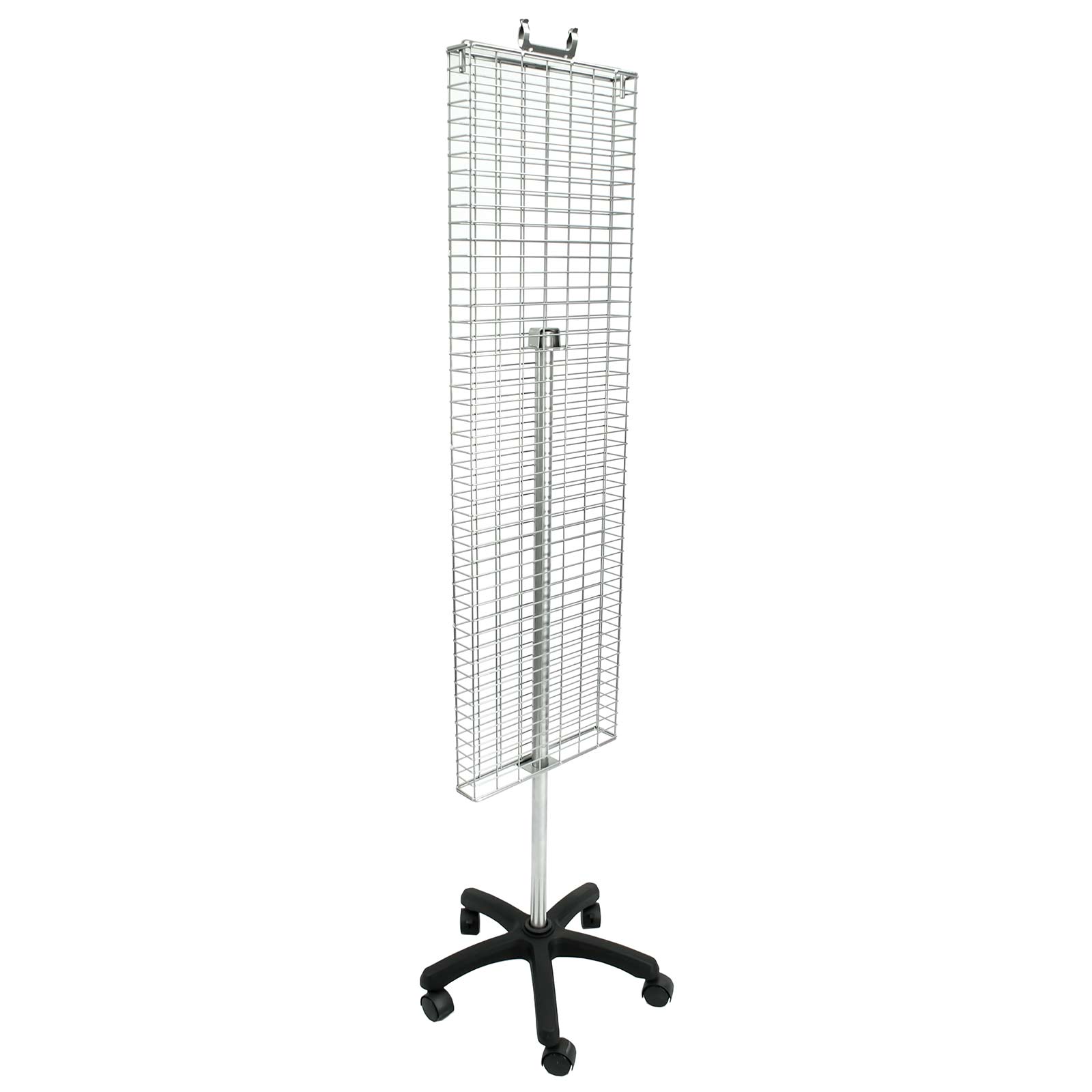 Mesh Panel Rotary Flat Display Double Sided 360mm Shop Floor Stand