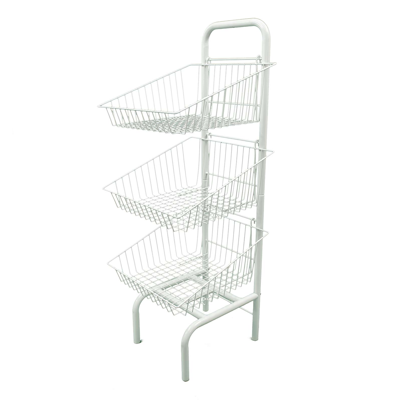 Q4 3 Basket Stand in White