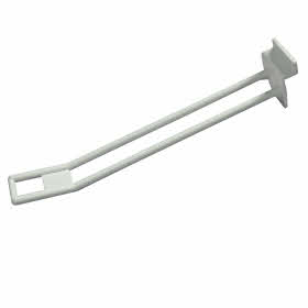 Euro59 Slatwall Euro Hook in White