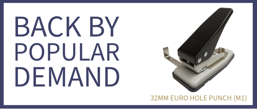 Euro Slot Hole Punch – 32mm Euro Hole Puncher for Plastic Cards, Film & Paper (M1)