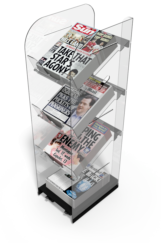 4 Tier Mobile Newstower (SP4)