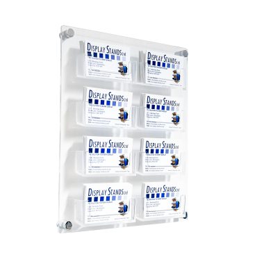Business Card Holder - 8 Bay Dispenser Wall Panel (DS25/8)