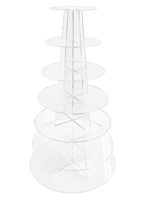 Acrylic Cupcake Counter Stand - Circular 7 Tier (DSCS7RC)