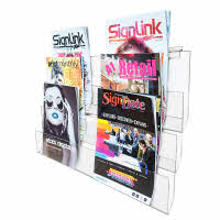 Slatwall Card Rack Display - 3 Tier Magazine, Booklets, Cards & Prints (G7)