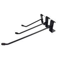 Mesh Hooks  - Single Prong For Wire Mesh Panel Retail Shop Display Storage in 3 Lengths in Black (J10/BLACK) 