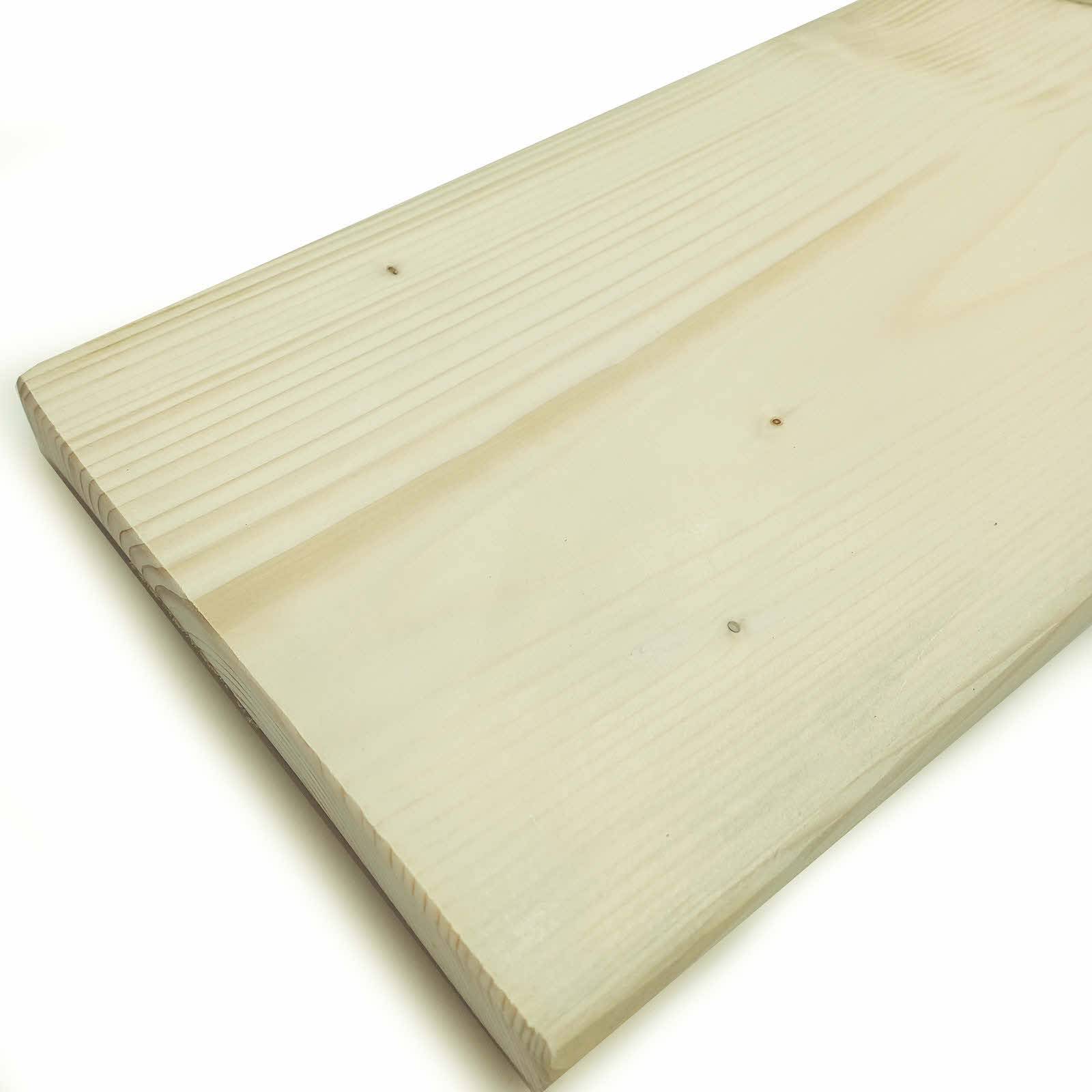 Scaffold Board Shelving - Plain Solid Wood Shelf, Optional Brackets (SB/RAW)