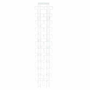 Wall Panel - 22 Portrait DL (99mm x 210mm) Pocket in White for Greeting Cards, Brochures, Leaflets (Q6)