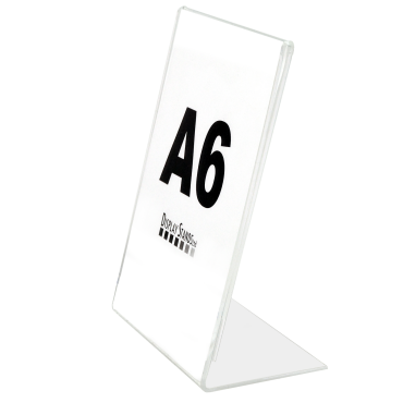 Menu Poster Holder Portrait Display - A6 Counter Display - Single Sided (SU18) 