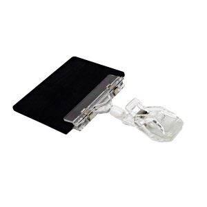 Adjustable Clip with A7 Chalkboard Header - Pack of 5 (DS40)