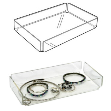 Acrylic Trinket Tray Display for POS Till Point or Counter Display (G102) 