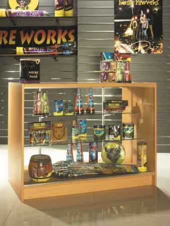 Retail Counter - Full Glass - 1200mm Wide (EFGLASS)