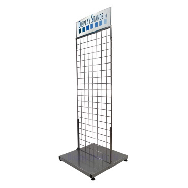 Double Sided Grid Panel Display with Header (E3K101) 
