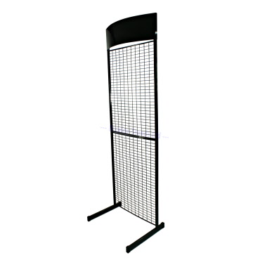 Mesh Panel General Purpose Stand with Bowed Header in Black (K26B) 