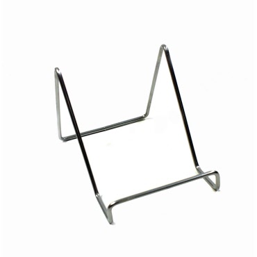 Metal Stand Easel - 5.25 inch for Books/Plates/Frames in Silver (K95)