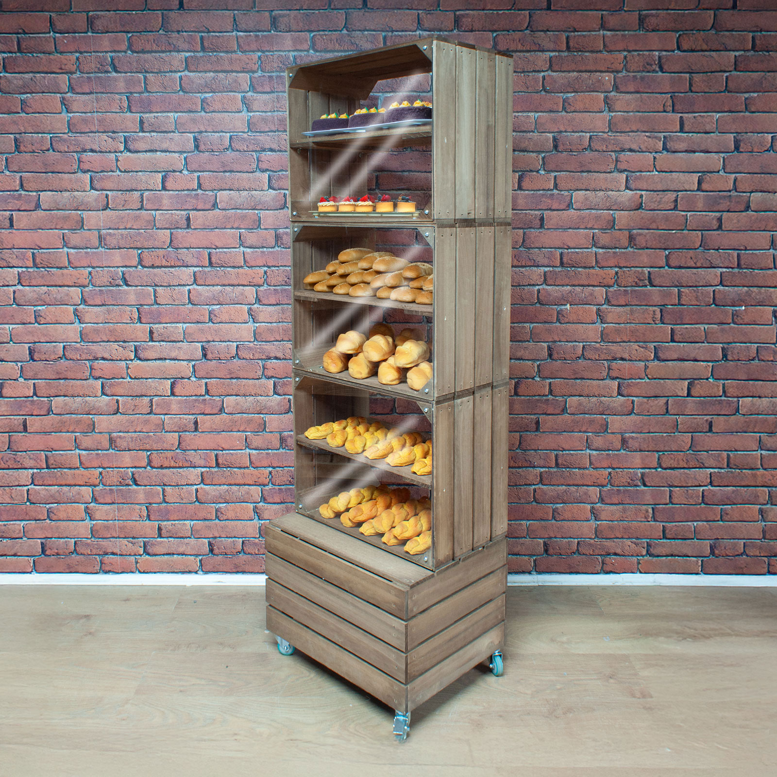 Crate Store - Crate Display With Acrylic Fronts For Bakery & Shop ...