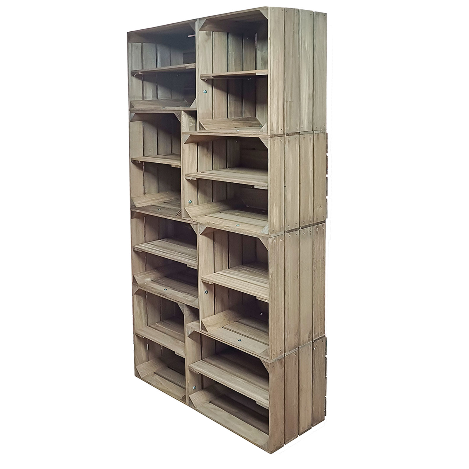 Crate Store - 8 Crate Shelving Display with 8 Shelves & Optional Base ...