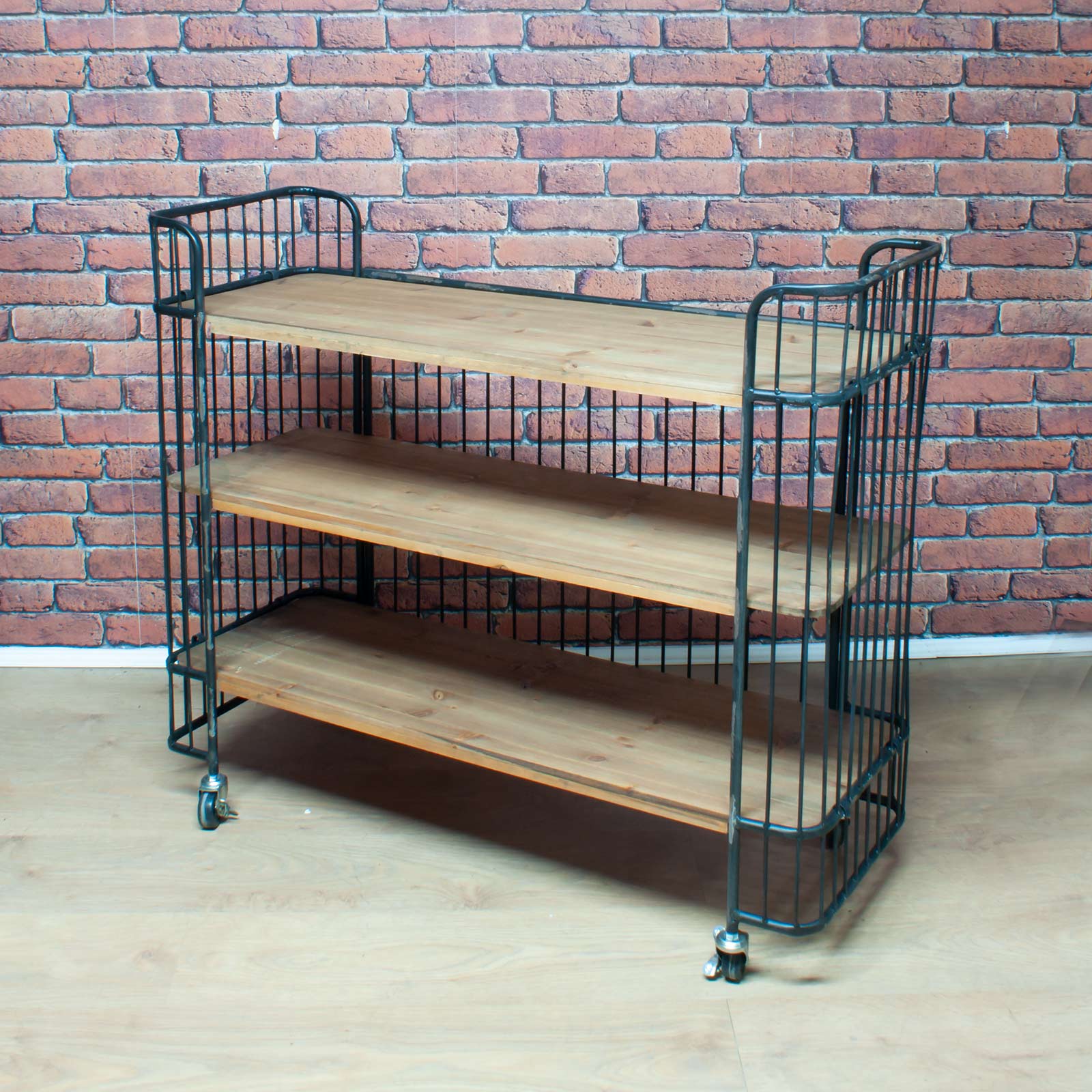 Metal Wall With Drawers Vintage Style Apothecary (DI25)