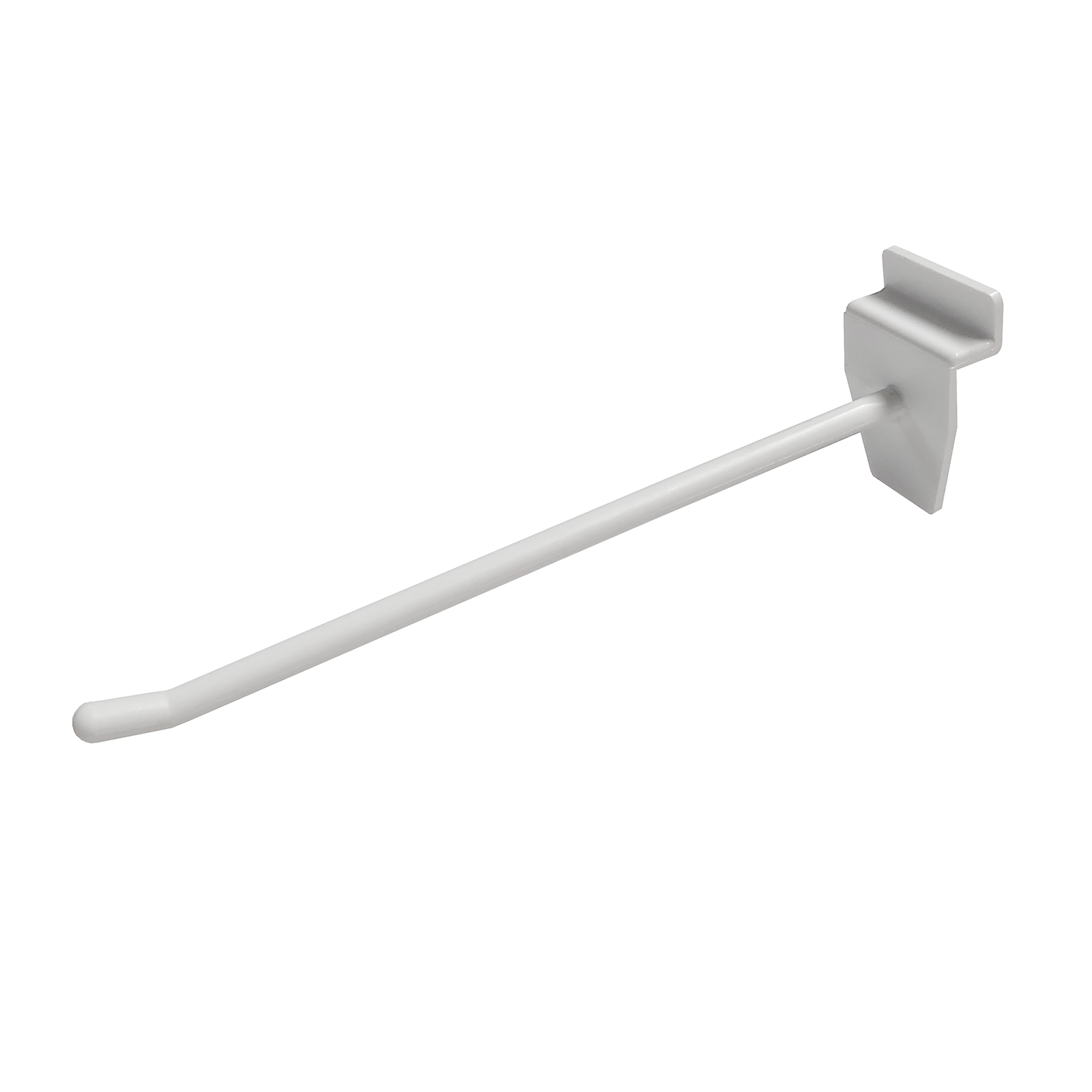 Slatwall Hooks 150mm Single Retail Shop Hooks in White (DS59/W150)
