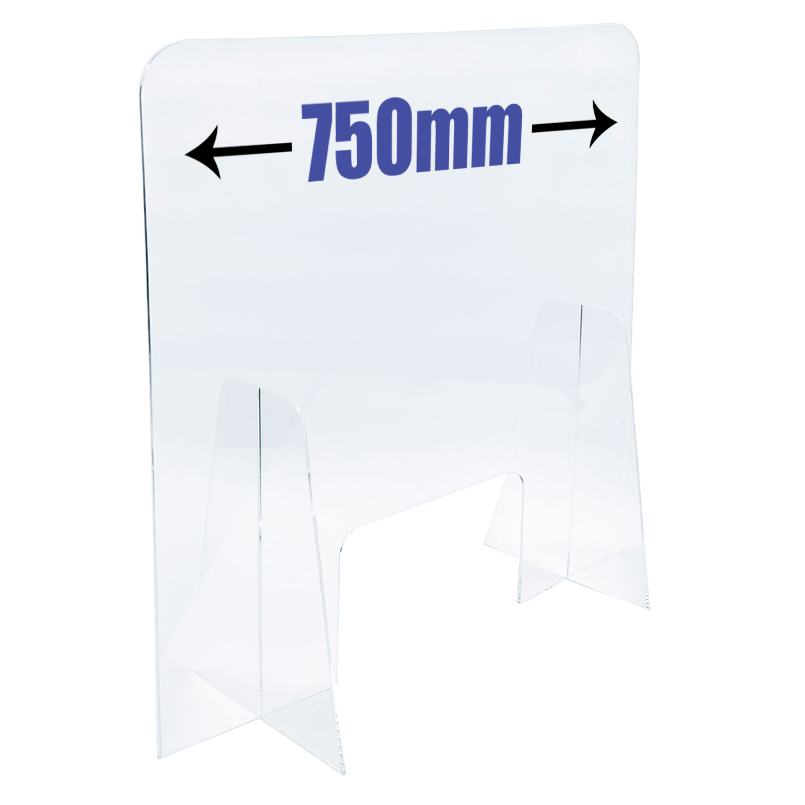 Sneeze Guard 3mm Acrylic Freestanding Checkout Tabletop Counter Cough