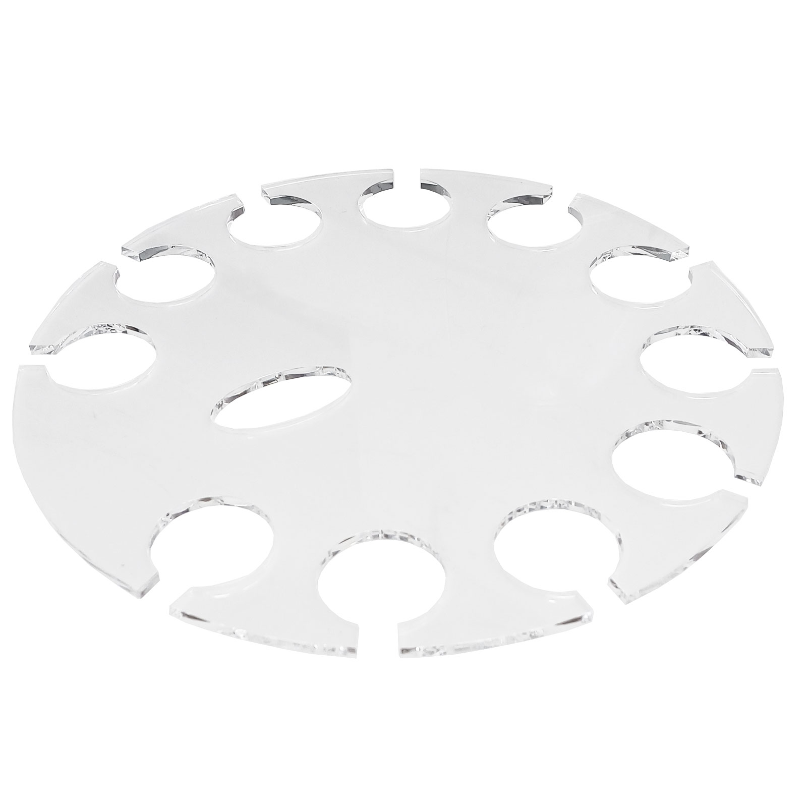 11 Hole Acrylic Champagne Flute Serving Tray With Handle - Catering (DS94)