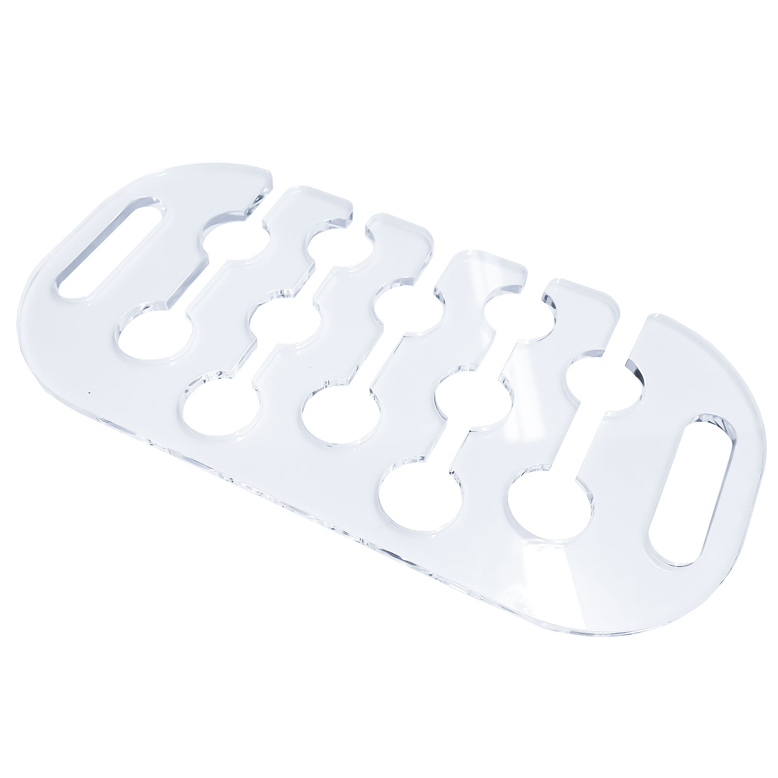 12 Hole Acrylic Champagne Flute Serving Tray With Handles - Catering (DS95)