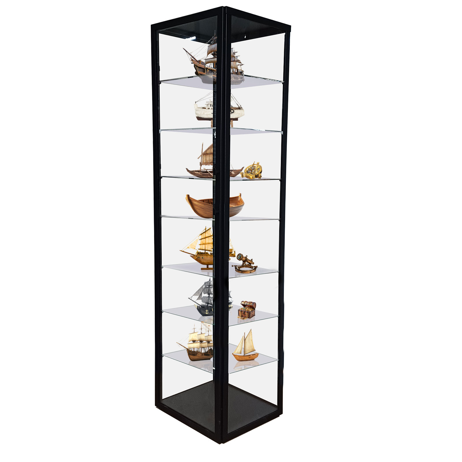 Buy Custom Extra Acrylic Shelves & Brackets To Fit Ikea Detolf Cabinet Dsa Ik - View #8