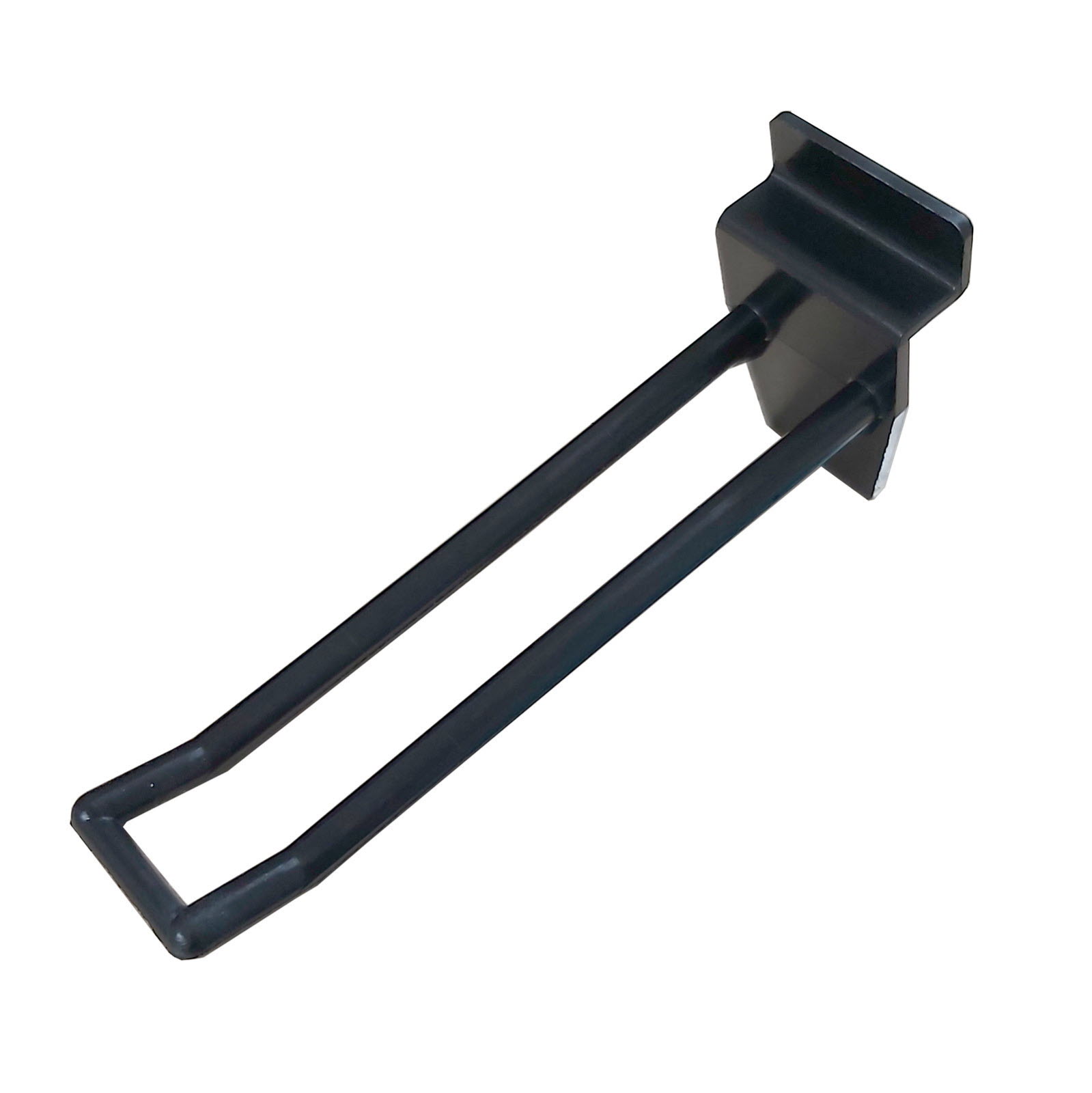 Slatwall Hooks 100mm / 4inch Euro Retail Shop Hooks in Black (EURO58)