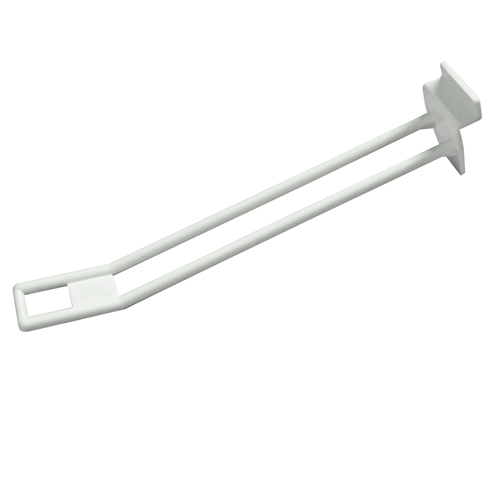 Slatwall Hooks 150mm / 6inch Euro Retail Shop Hooks in White (EURO59)