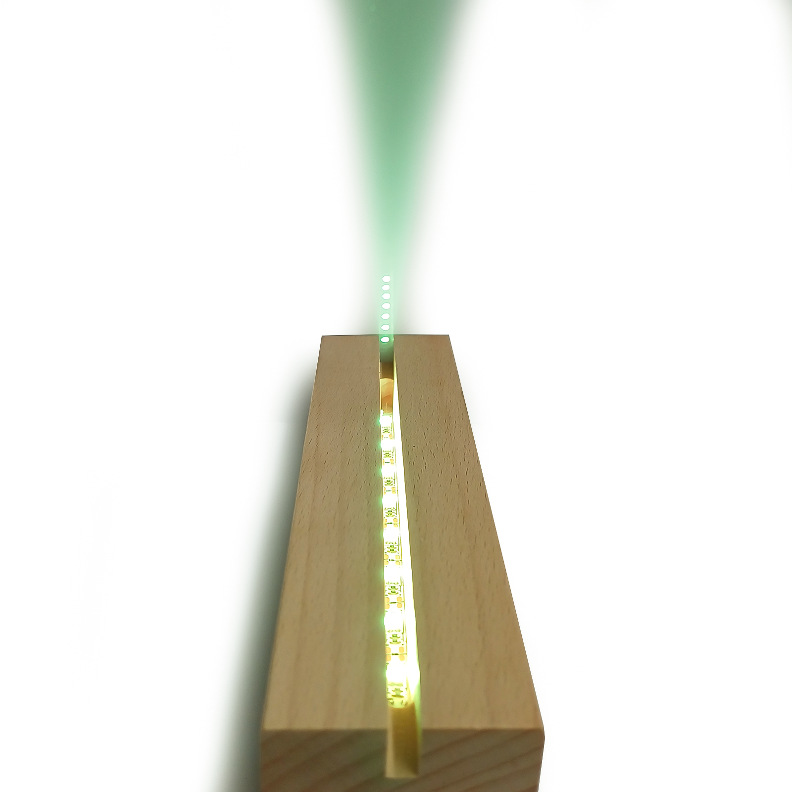 LED Light Up Wood Display Plinth Base 18cm (G802)