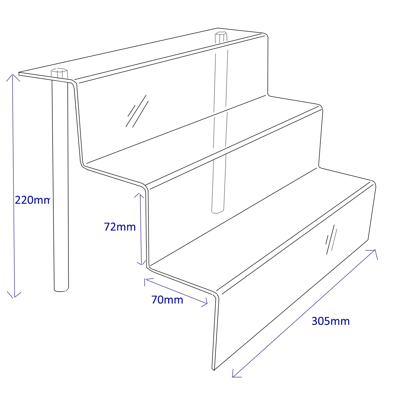 IKEA Detolf Dimensions