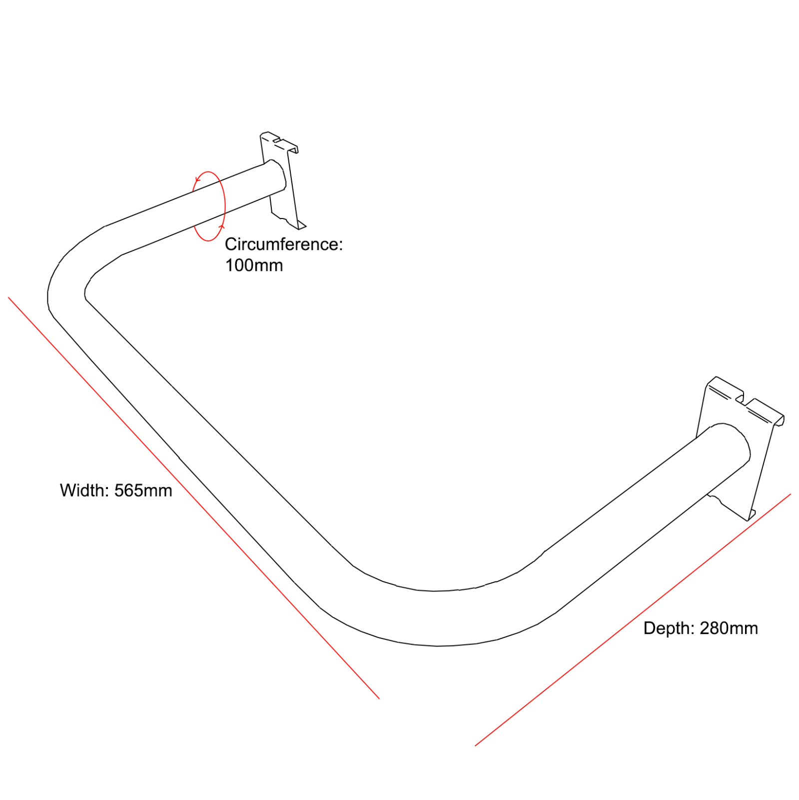 Wrapping Paper Gift Wrap 19 Rung Display Stand in Silver (K65)