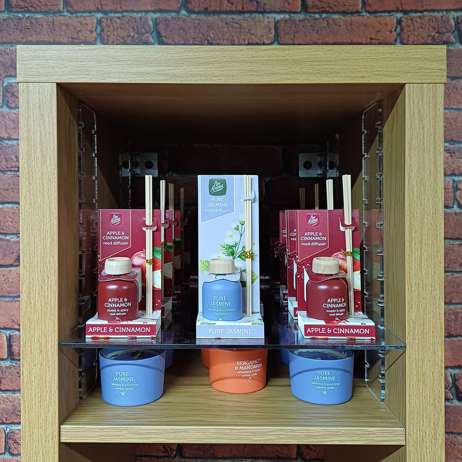 Acrylic Shelf Inserts With Brackets for Ikea Kallax Clear