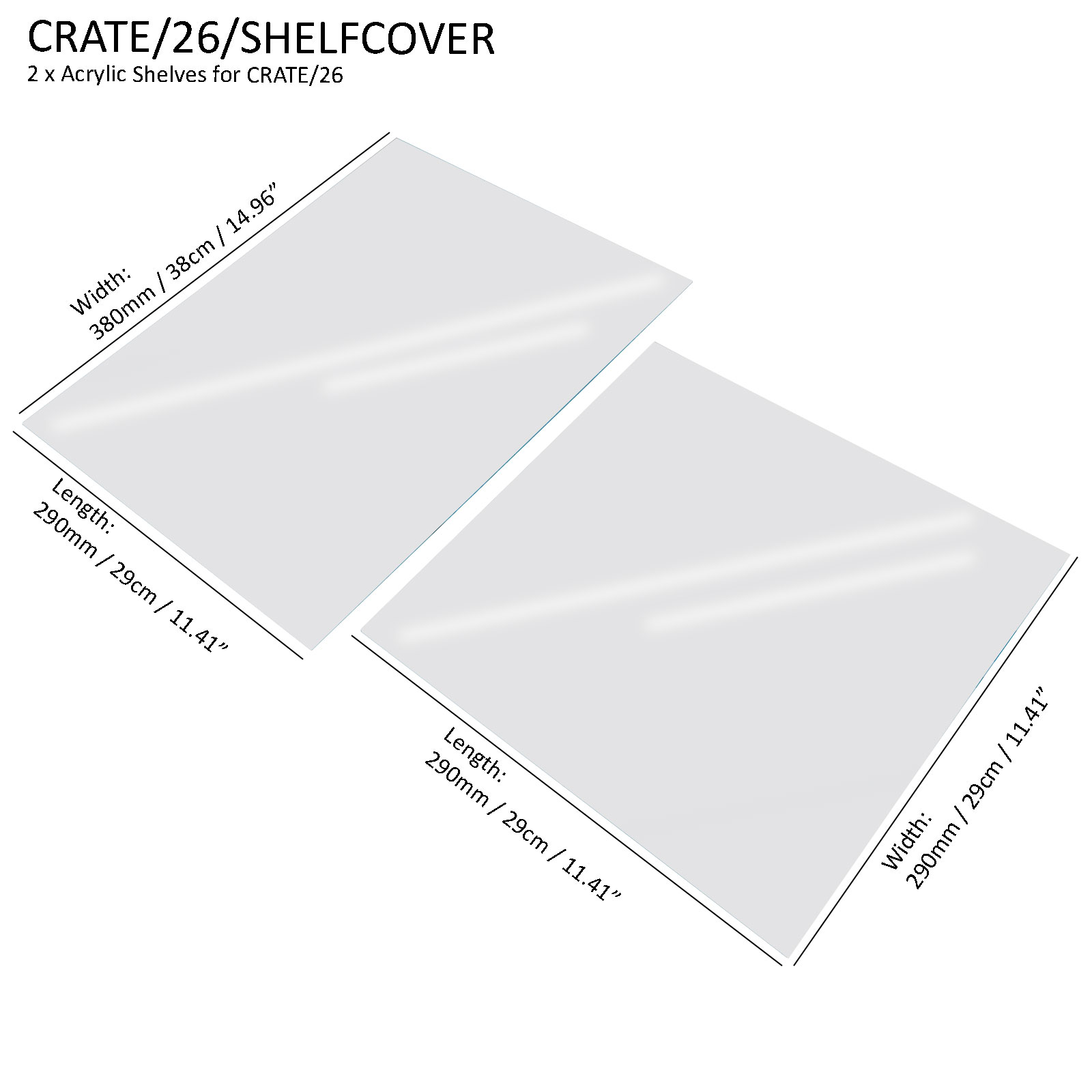 Crate Store - Portrait Crate Counter Display With Acrylic Fronts For ...