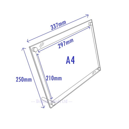 Photo Frame - Counter Standing Acrylic Frames in 6 Sizes (DSCF+)