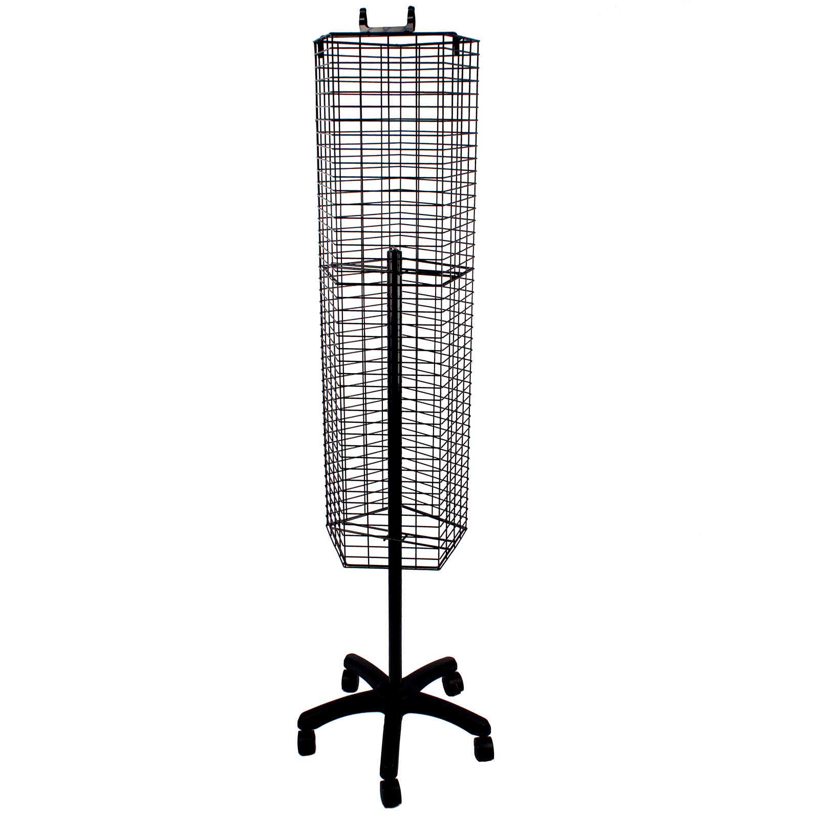 K27B - 5 Sided Rotary Mesh Stand in Black