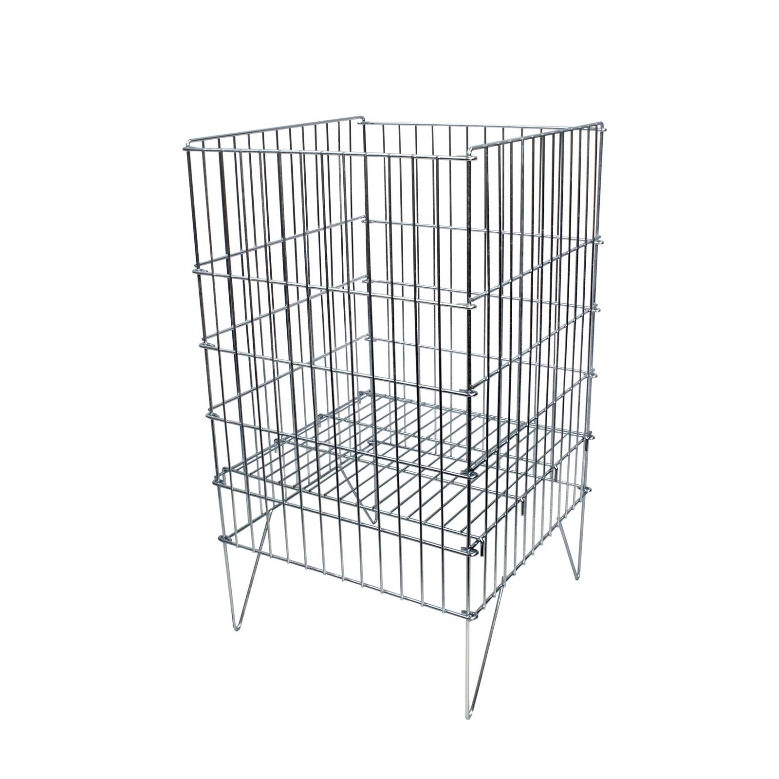 Dump Bin Zinc Plated 40cm Collapsible and Adjustable Shop Fittings (K67)