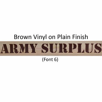 Vinyl Text Colour:: Brown