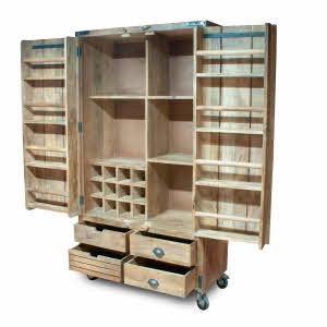DI17 Large Wood Storage Unit